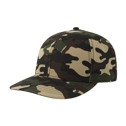 Black Camo - Front - Atlantis Headwear Unisex Adult Beat-S 6 Panel Structured Baseball Cap