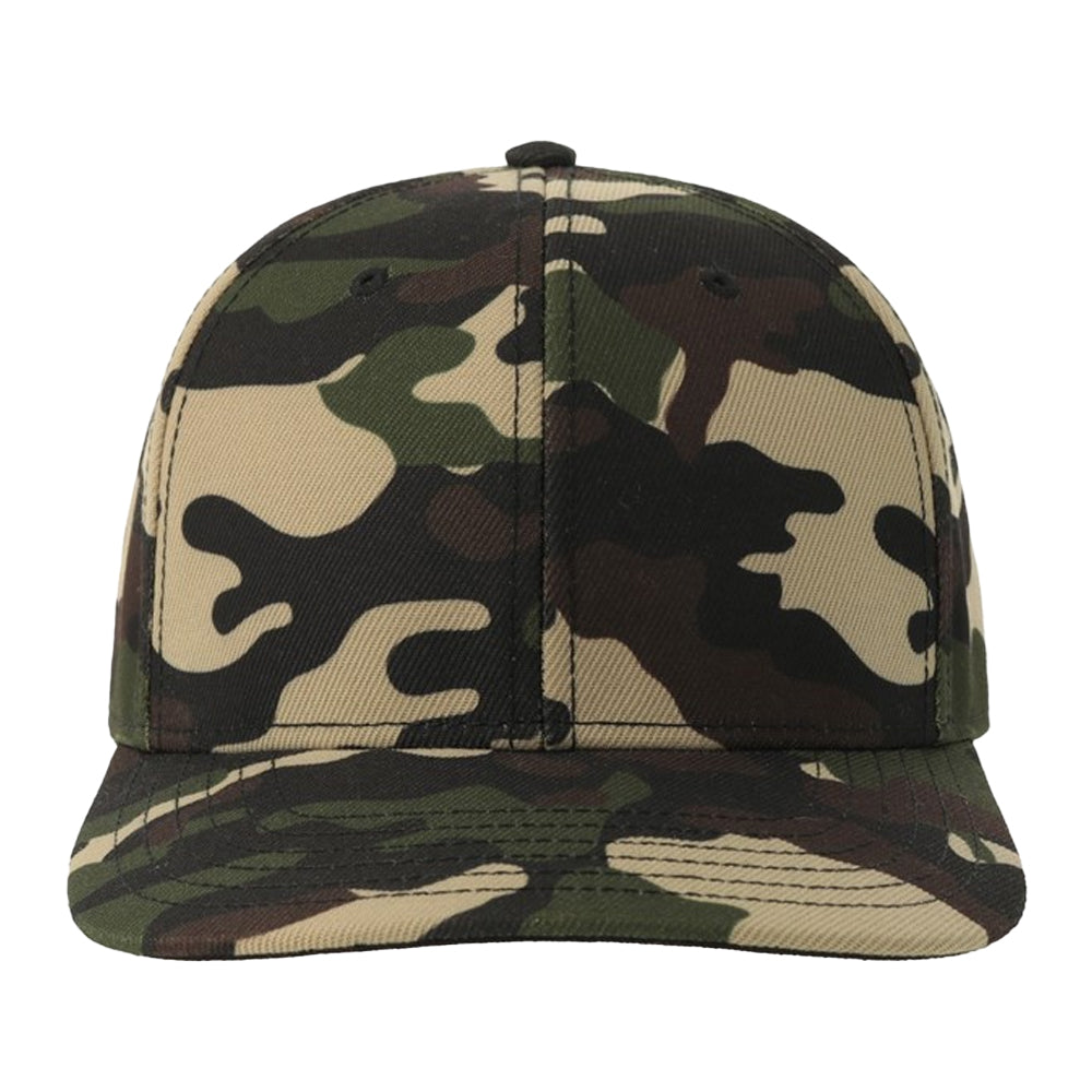 Black Camo - Side - Atlantis Headwear Unisex Adult Beat-S 6 Panel Structured Baseball Cap