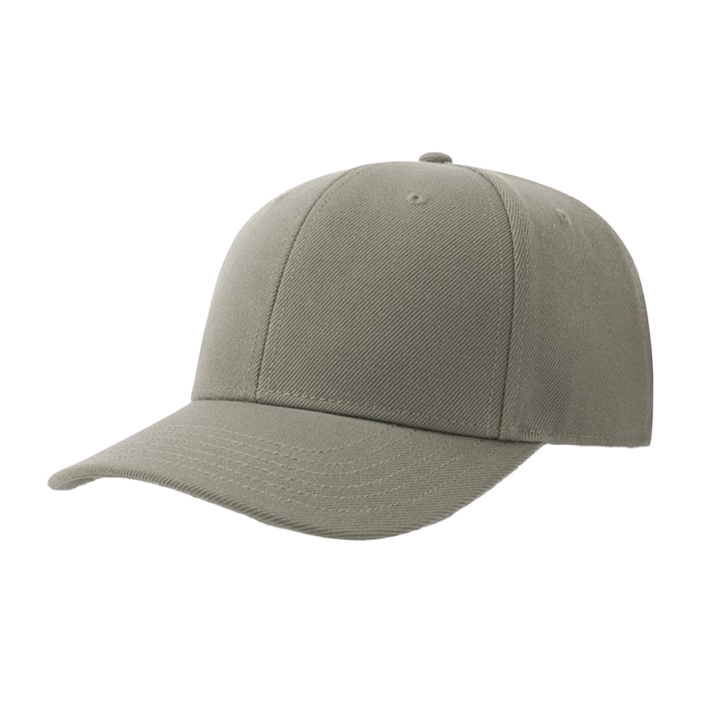 Grey - Front - Atlantis Headwear Unisex Adult Beat-S 6 Panel Structured Baseball Cap