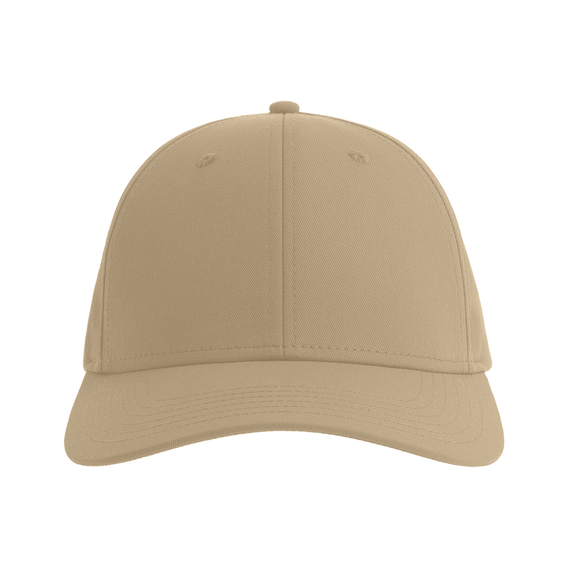 Khaki Brown - Side - Atlantis Headwear Bolt-S 6 Panel Stretch Structured Baseball Cap