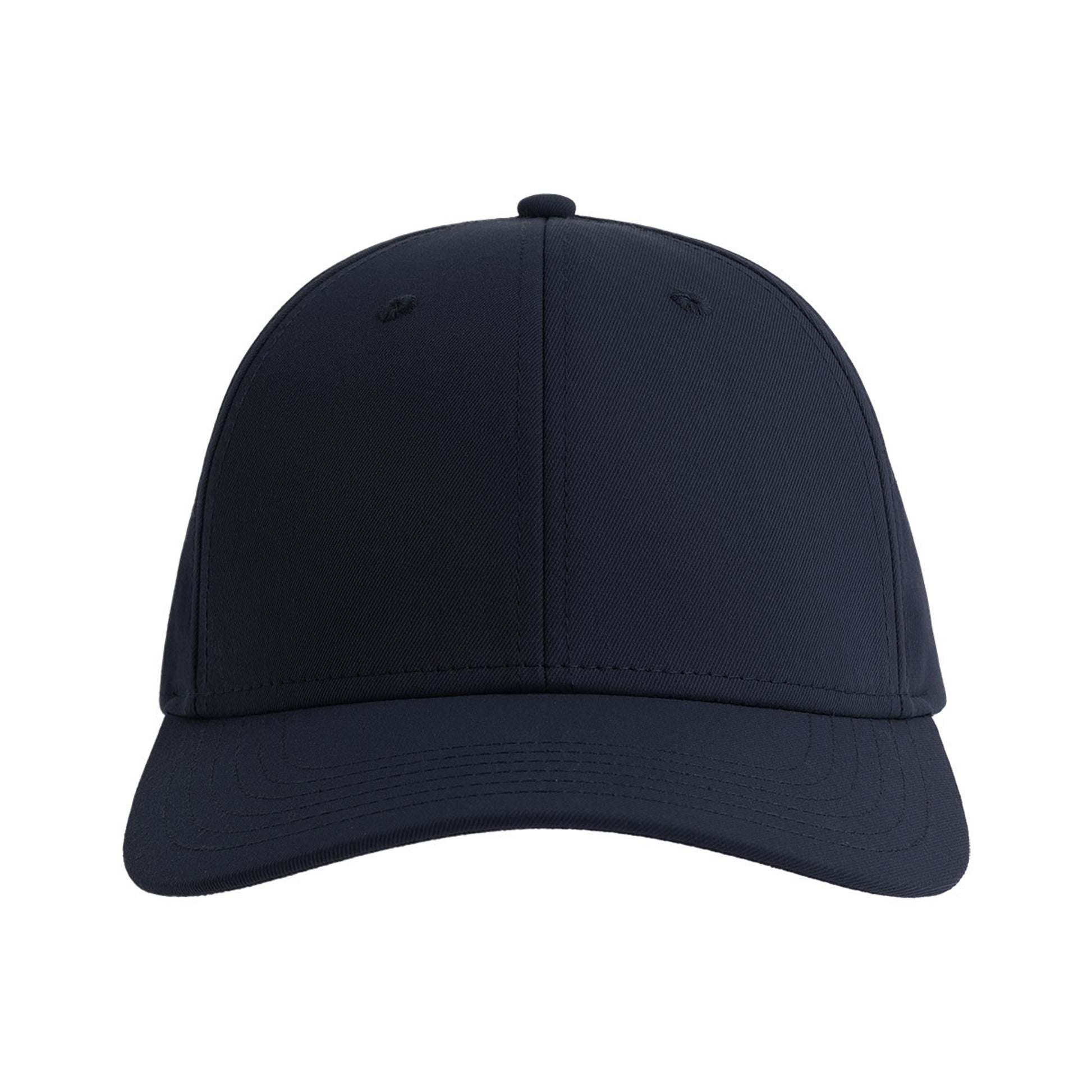 Navy - Side - Atlantis Headwear Bolt-S 6 Panel Stretch Structured Baseball Cap