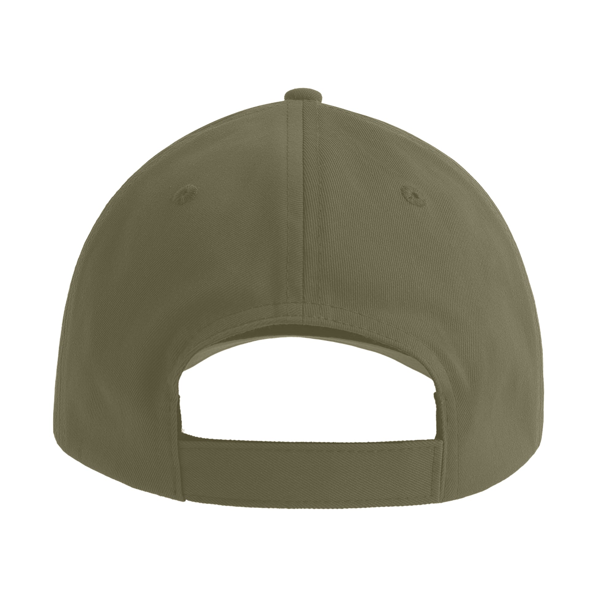 Olive - Back - Atlantis Headwear Bolt-S 6 Panel Stretch Structured Baseball Cap