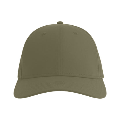 Olive - Side - Atlantis Headwear Bolt-S 6 Panel Stretch Structured Baseball Cap