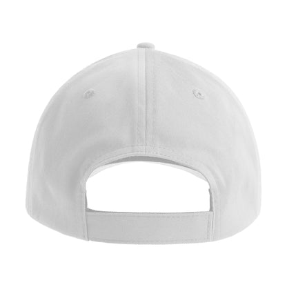 White - Back - Atlantis Headwear Bolt-S 6 Panel Stretch Structured Baseball Cap