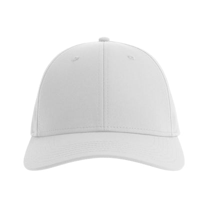 White - Side - Atlantis Headwear Bolt-S 6 Panel Stretch Structured Baseball Cap