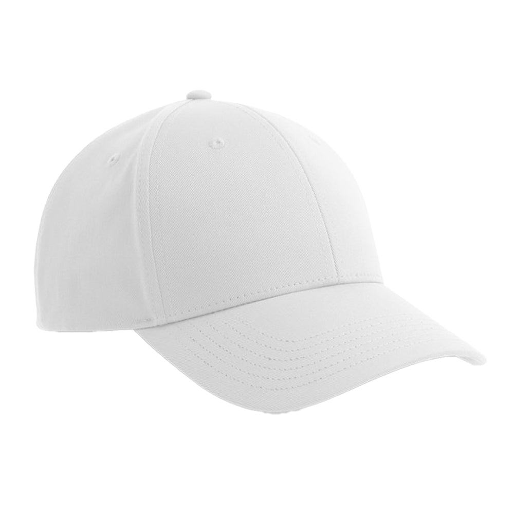 White - Lifestyle - Atlantis Headwear Bolt-S 6 Panel Stretch Structured Baseball Cap