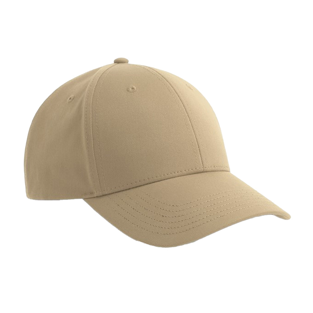 Khaki Brown - Back - Atlantis Headwear Bolt-S 6 Panel Stretch Structured Baseball Cap