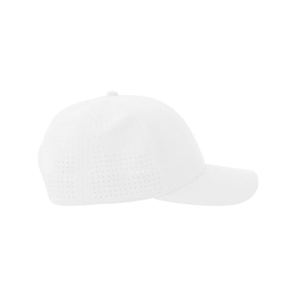 White - Front - Atlantis Headwear Unisex Adult Breezy-S 6 Panel Nylon Structured Trucker Cap