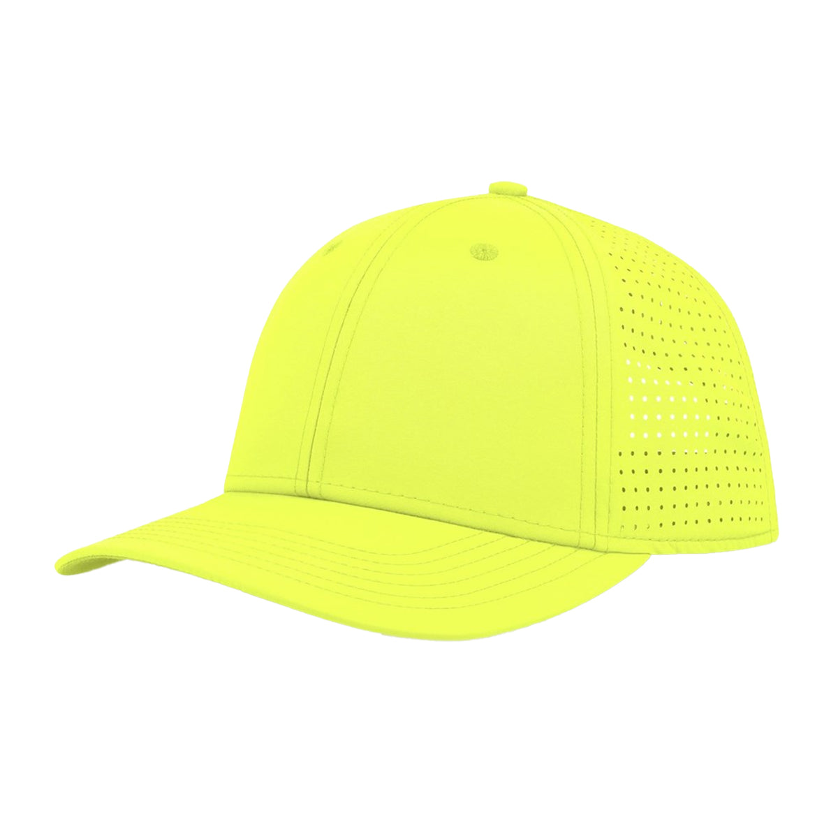 Safety Yellow - Front - Atlantis Headwear Unisex Adult Breezy-S 6 Panel Nylon Structured Trucker Cap