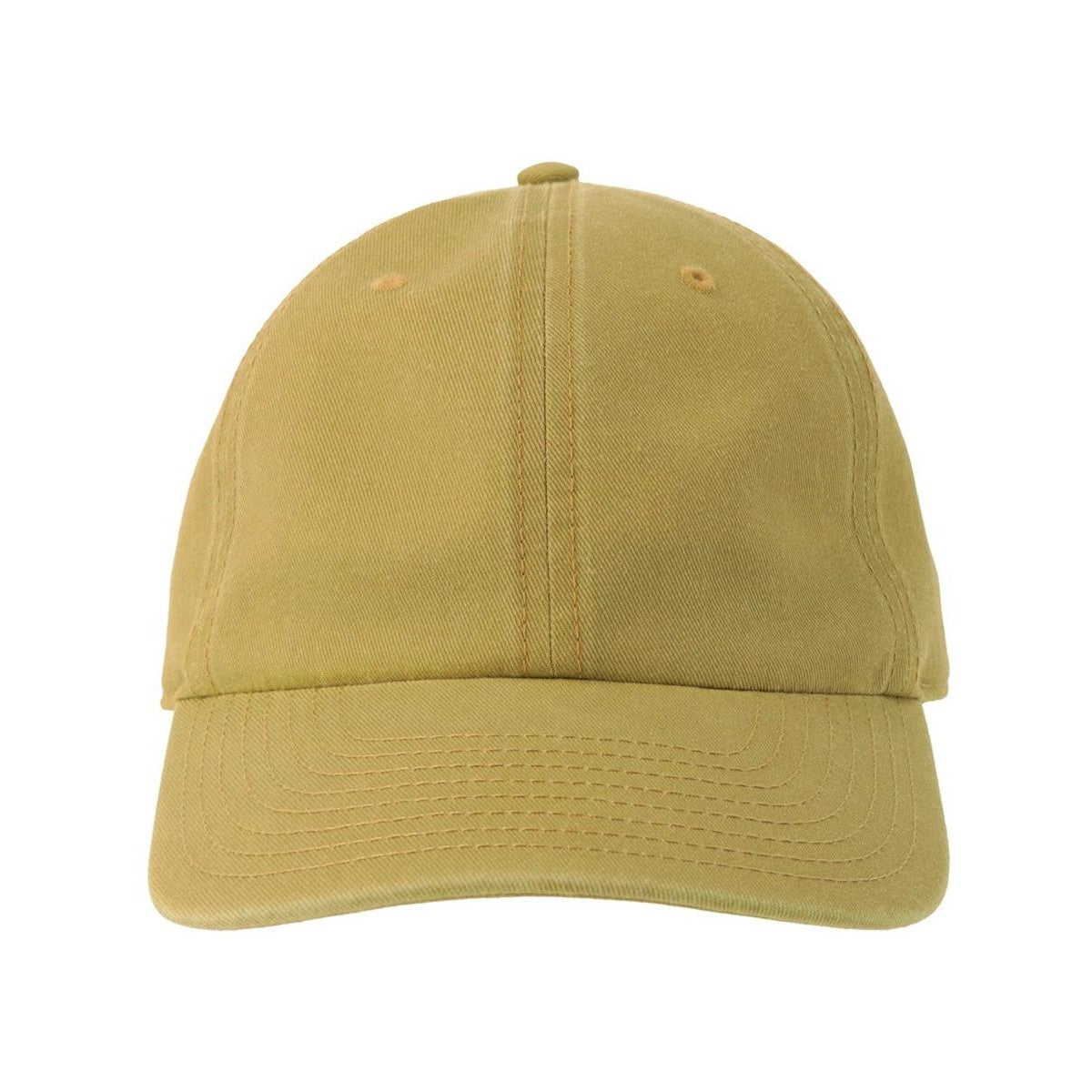 Mustard - Front - Atlantis Headwear Unisex Adult Digg-S 6 Panel Unstructured Baseball Cap