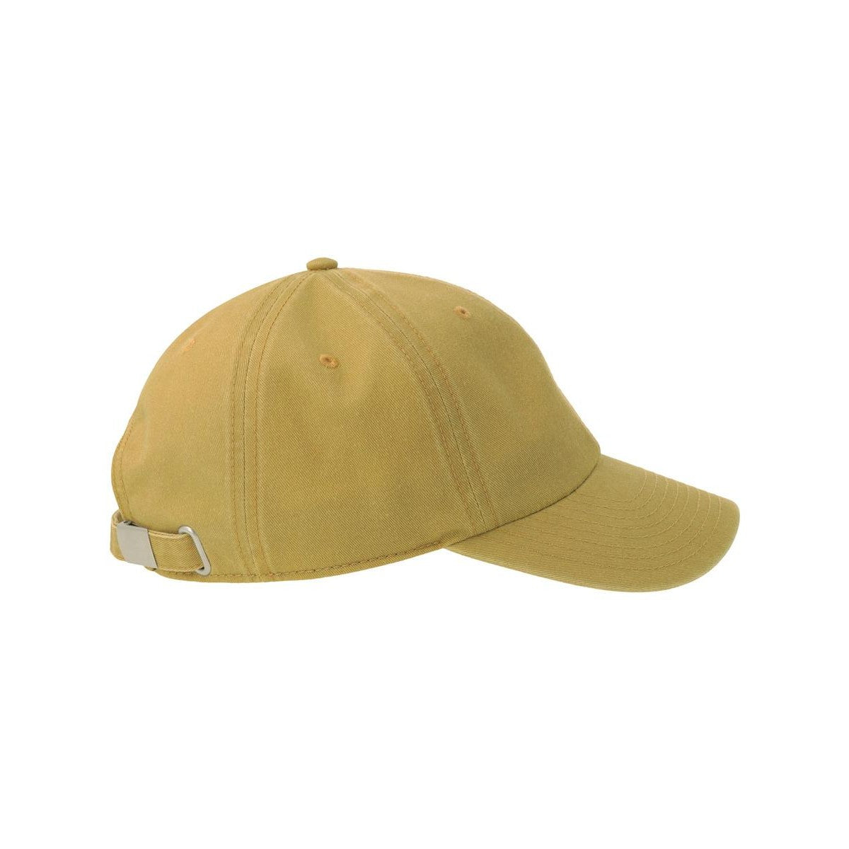 Mustard - Side - Atlantis Headwear Unisex Adult Digg-S 6 Panel Unstructured Baseball Cap