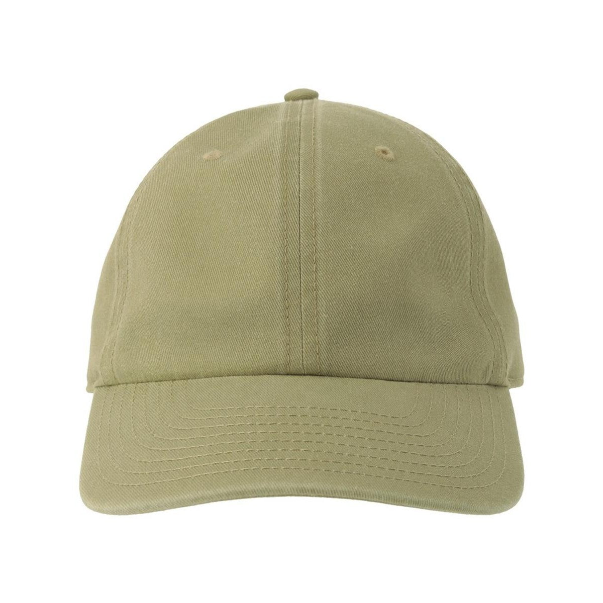 Khaki - Front - Atlantis Headwear Unisex Adult Digg-S 6 Panel Unstructured Baseball Cap