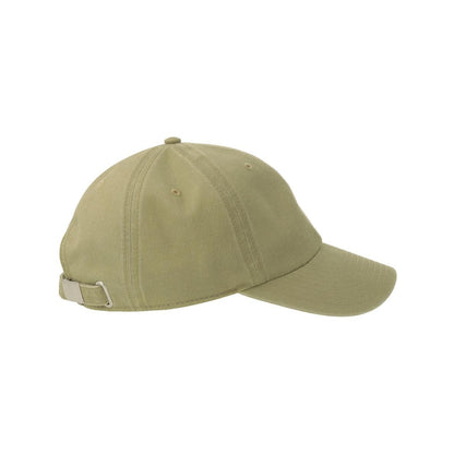 Khaki - Side - Atlantis Headwear Unisex Adult Digg-S 6 Panel Unstructured Baseball Cap