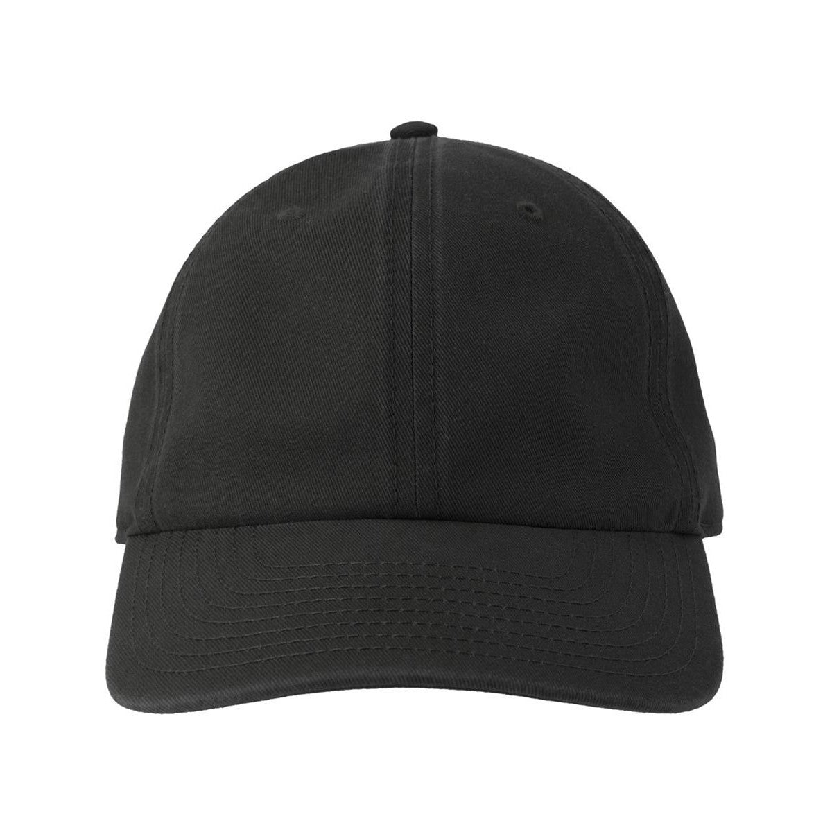 Black - Front - Atlantis Headwear Unisex Adult Digg-S 6 Panel Unstructured Baseball Cap