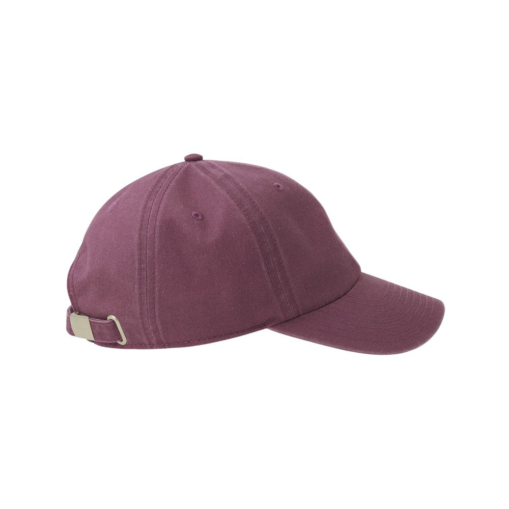 Burgundy - Side - Atlantis Headwear Unisex Adult Digg-S 6 Panel Unstructured Baseball Cap