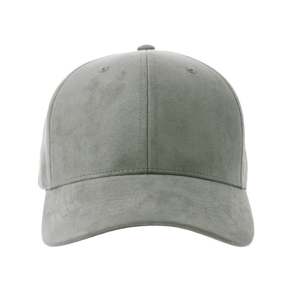 Grey - Front - Atlantis Headwear Unisex Adult Fam-S 6 Panel Suede Structured Baseball Cap