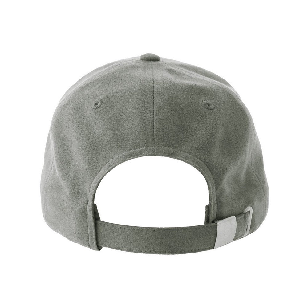 Grey - Back - Atlantis Headwear Unisex Adult Fam-S 6 Panel Suede Structured Baseball Cap