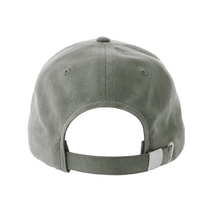 Grey - Back - Atlantis Headwear Unisex Adult Fam-S 6 Panel Suede Structured Baseball Cap