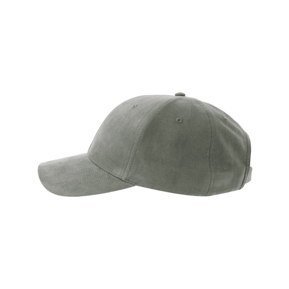 Grey - Lifestyle - Atlantis Headwear Unisex Adult Fam-S 6 Panel Suede Structured Baseball Cap