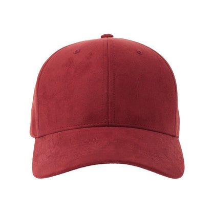 Cardinal Red - Front - Atlantis Headwear Unisex Adult Fam-S 6 Panel Suede Structured Baseball Cap