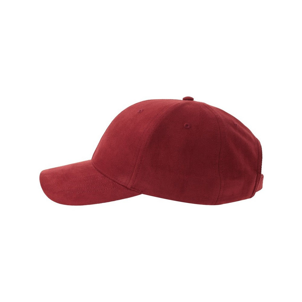Cardinal Red - Lifestyle - Atlantis Headwear Unisex Adult Fam-S 6 Panel Suede Structured Baseball Cap