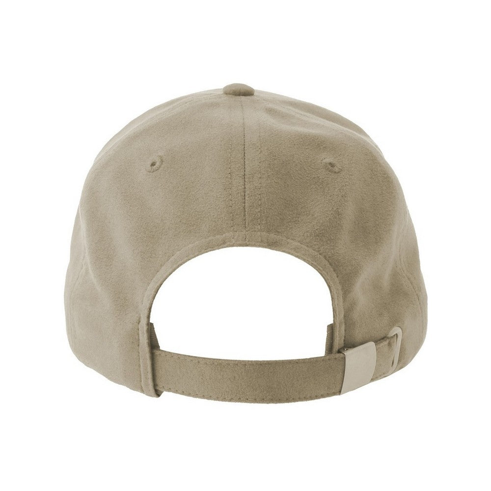 Stone - Back - Atlantis Headwear Unisex Adult Fam-S 6 Panel Suede Structured Baseball Cap