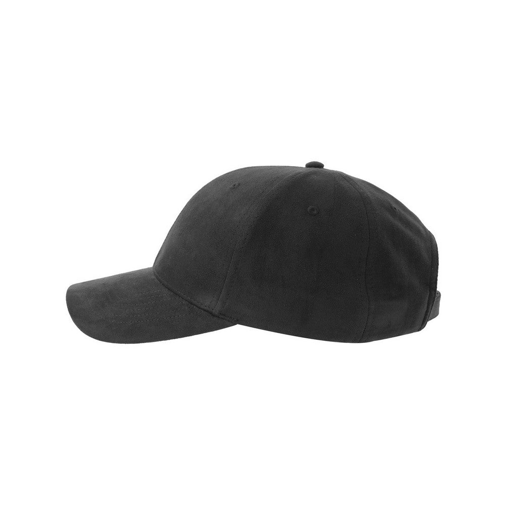 Black - Lifestyle - Atlantis Headwear Unisex Adult Fam-S 6 Panel Suede Structured Baseball Cap