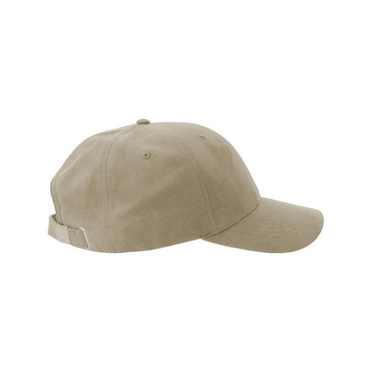 Stone - Side - Atlantis Headwear Unisex Adult Fam-S 6 Panel Suede Structured Baseball Cap