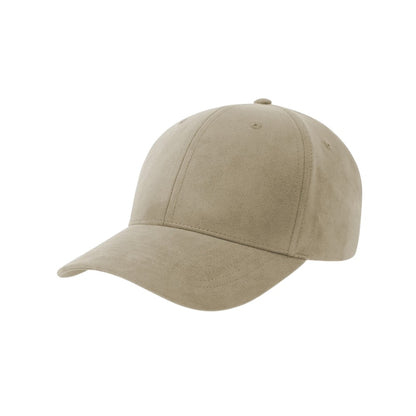 Stone - Pack Shot - Atlantis Headwear Unisex Adult Fam-S 6 Panel Suede Structured Baseball Cap