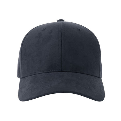 Navy - Front - Atlantis Headwear Unisex Adult Fam-S 6 Panel Suede Structured Baseball Cap
