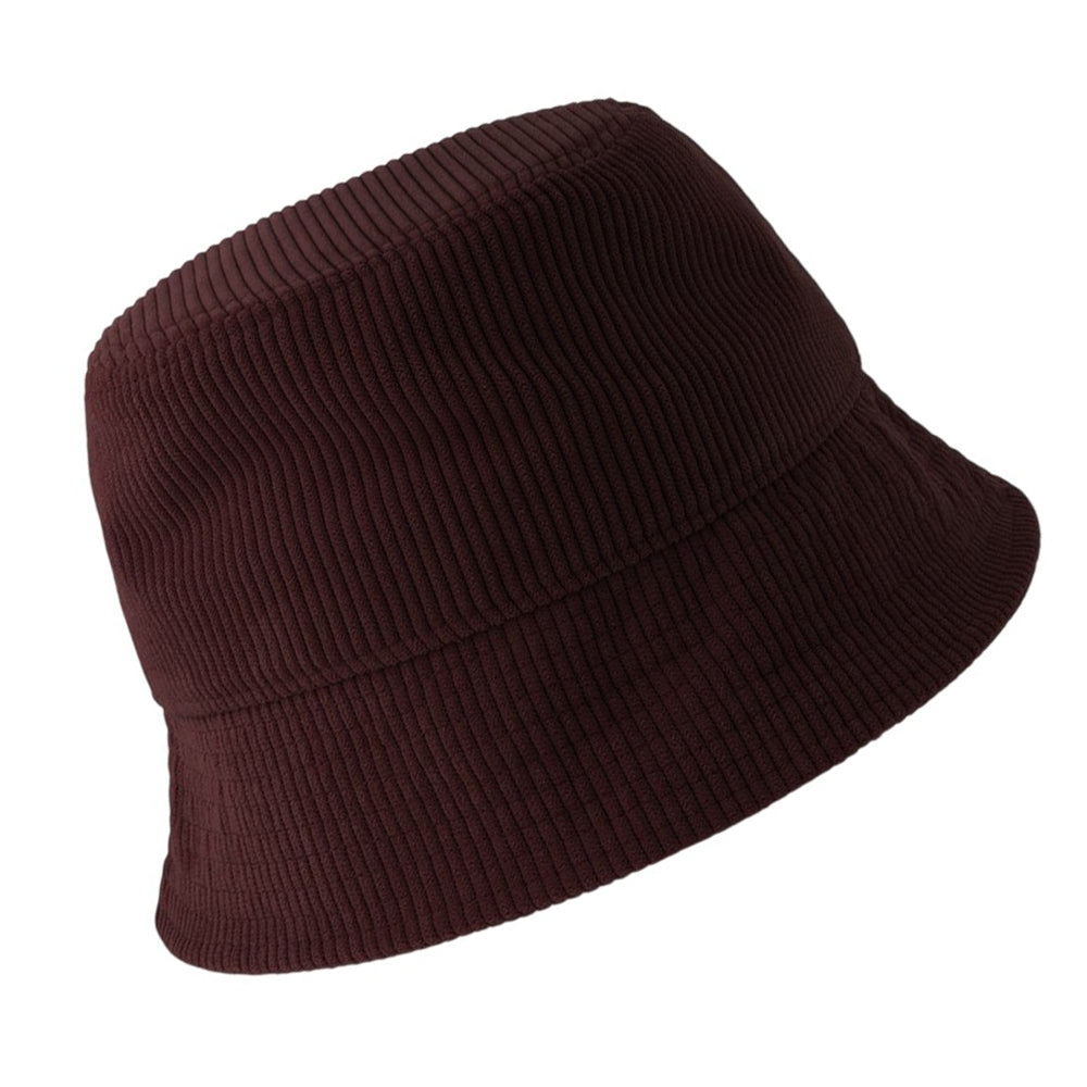 Burgundy - Back - Atlantis Headwear Cumbre Corduroy Unstructured Bucket Hat