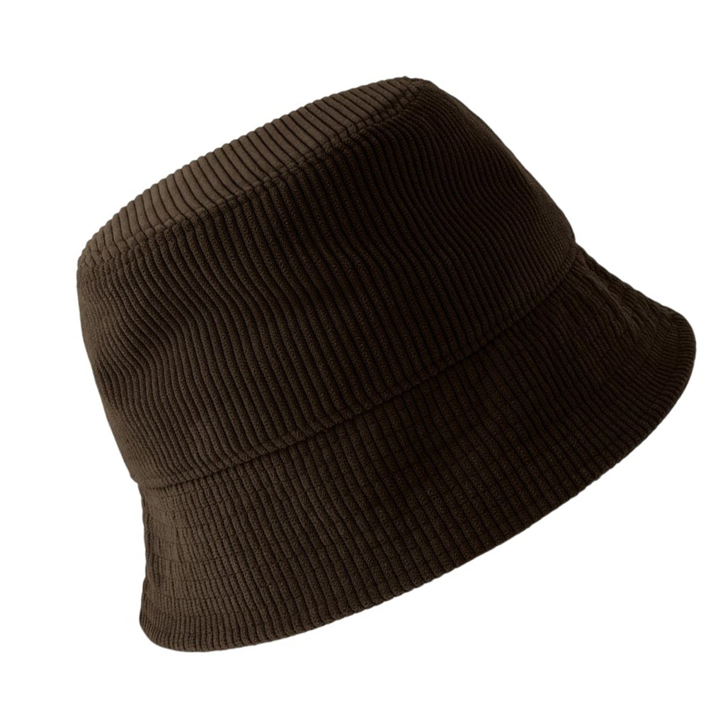 Brown - Back - Atlantis Headwear Cumbre Corduroy Unstructured Bucket Hat
