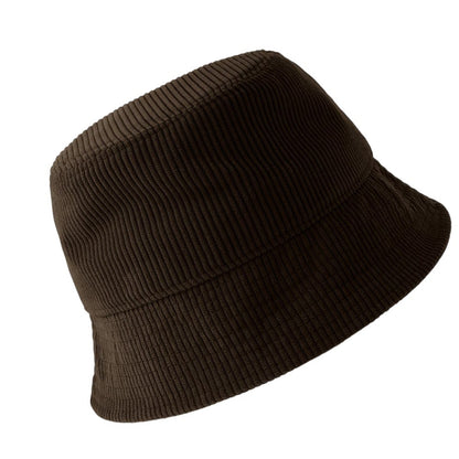 Brown - Back - Atlantis Headwear Cumbre Corduroy Unstructured Bucket Hat