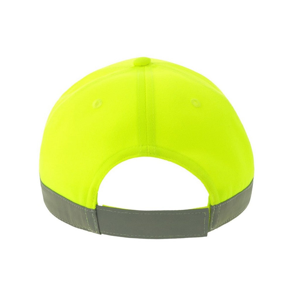 Safety Yellow - Back - Atlantis Headwear Unisex Adult Helpy-S Reflective Structured Baseball Cap