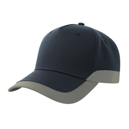Navy - Back - Atlantis Headwear Unisex Adult Helpy-S Reflective Structured Baseball Cap
