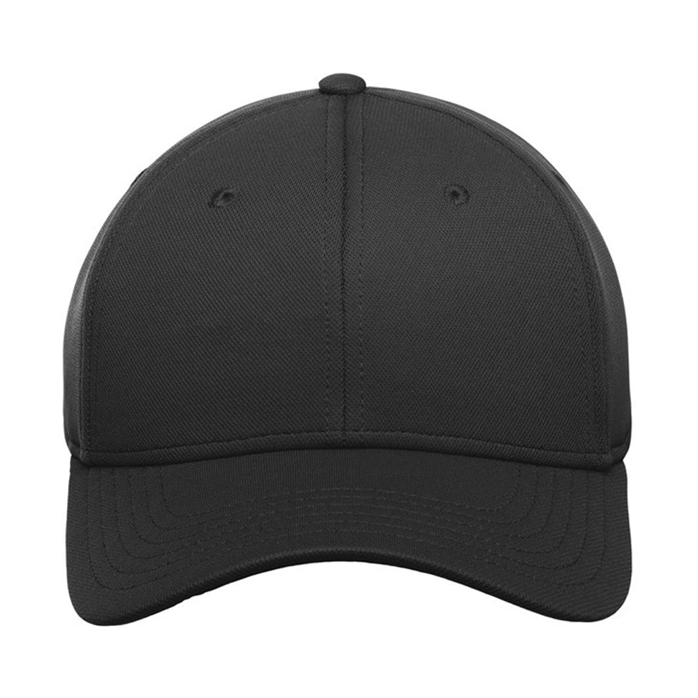 Black - Side - Atlantis Headwear Unisex Adult Skye 6 Panel Recycled Structured Baseball Cap