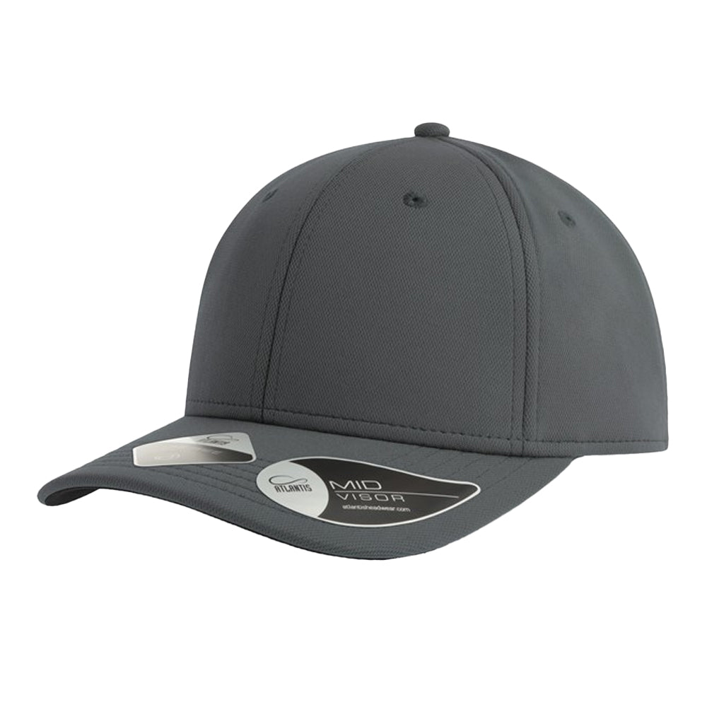 Dark Grey - Front - Atlantis Headwear Unisex Adult Skye 6 Panel Recycled Structured Baseball Cap