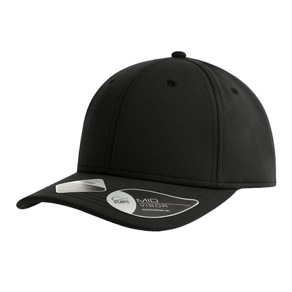Black - Front - Atlantis Headwear Unisex Adult Skye 6 Panel Recycled Structured Baseball Cap