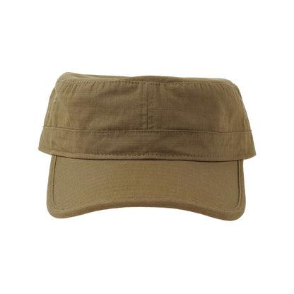 Olive - Side - Atlantis Headwear Army-S Unipanel Ripstop Army Cap