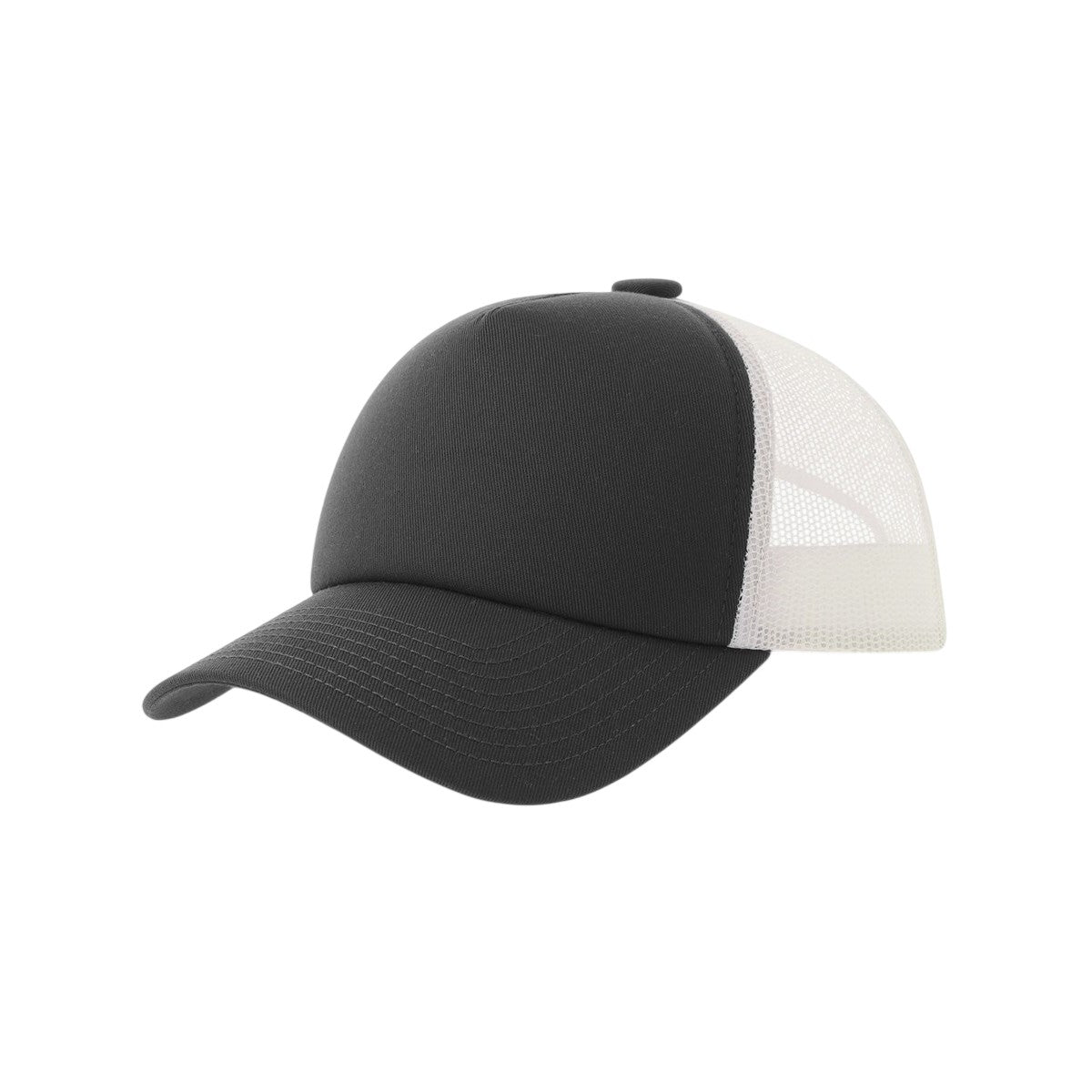 Dark Grey - Front - Atlantis Headwear Unisex Adult Record-S 5 Panel Recycled High Profile Trucker Cap