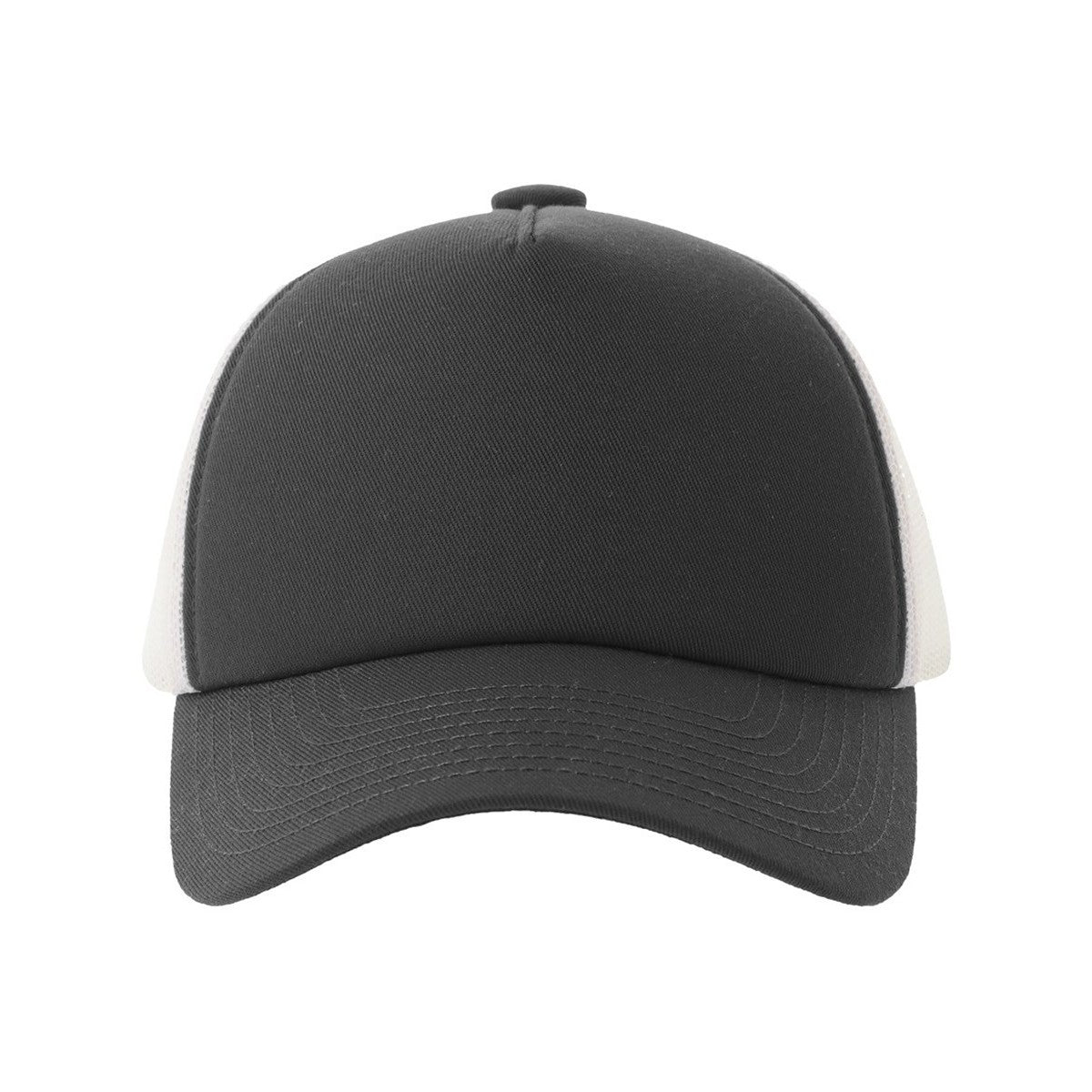 Dark Grey - Side - Atlantis Headwear Unisex Adult Record-S 5 Panel Recycled High Profile Trucker Cap