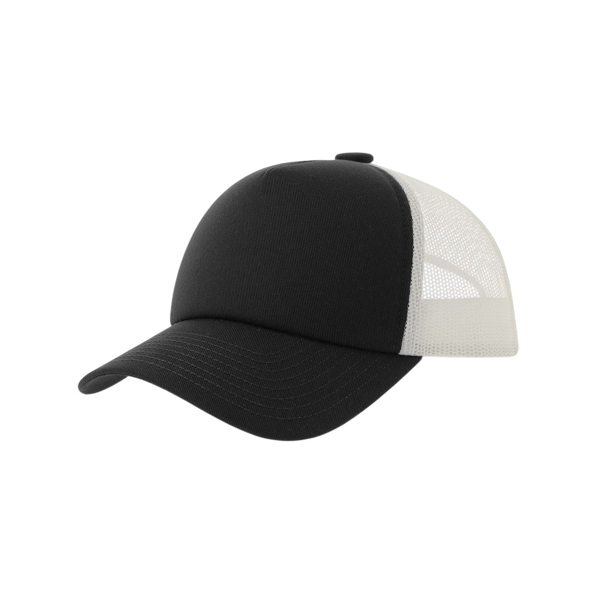 Black - Front - Atlantis Headwear Unisex Adult Record-S 5 Panel Recycled High Profile Trucker Cap