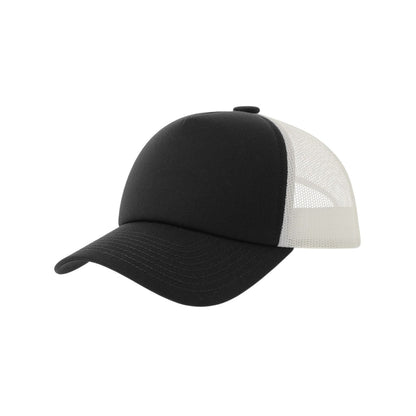 Black - Front - Atlantis Headwear Unisex Adult Record-S 5 Panel Recycled High Profile Trucker Cap