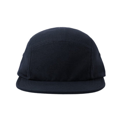 Navy - Side - Atlantis Unisex Adult Darwin Canvas Camper Cap