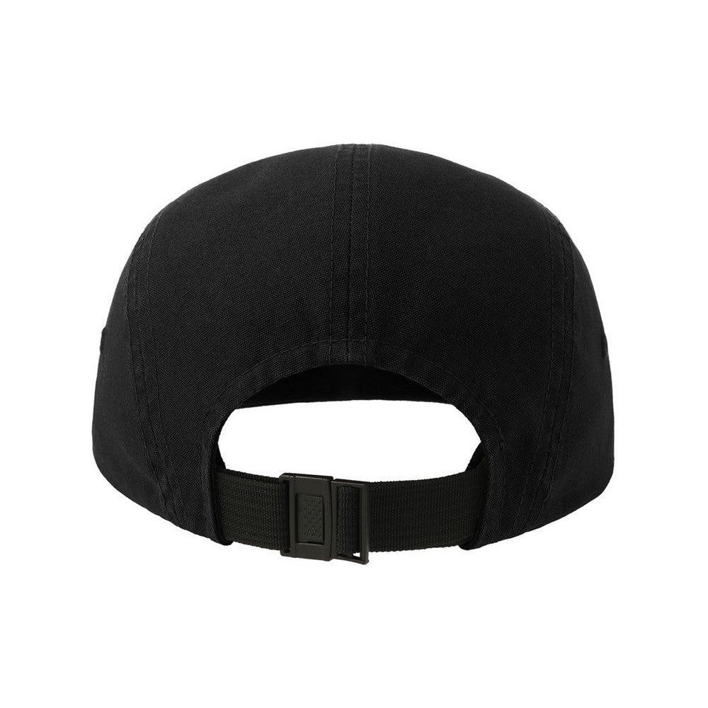 Black - Back - Atlantis Unisex Adult Darwin Canvas Camper Cap