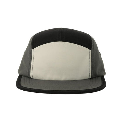 White-Black-Dark Grey - Side - Atlantis Unisex Adult Darwin Canvas Camper Cap