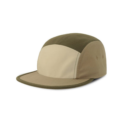 Off White-Olive-Khaki Green - Front - Atlantis Unisex Adult Darwin Canvas Camper Cap