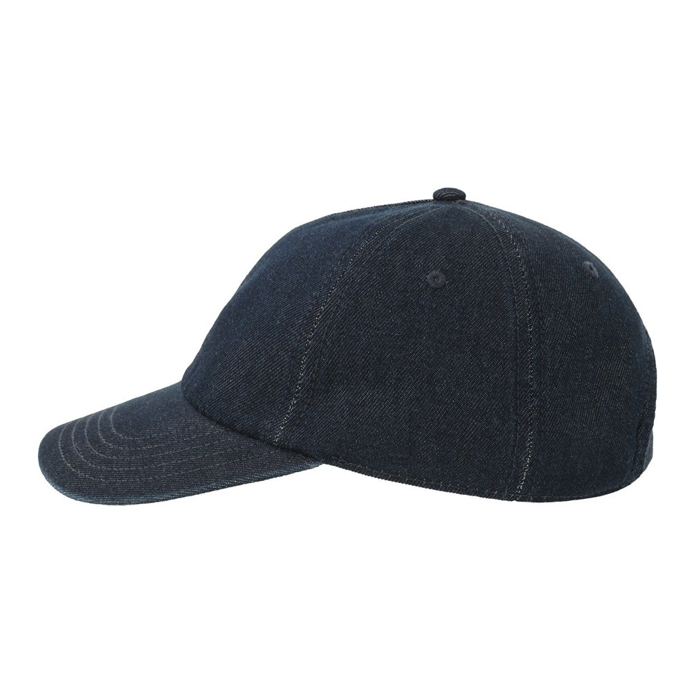 Dark Denim - Side - Atlantis Unisex Adult 5 Panel Unstructured Cap