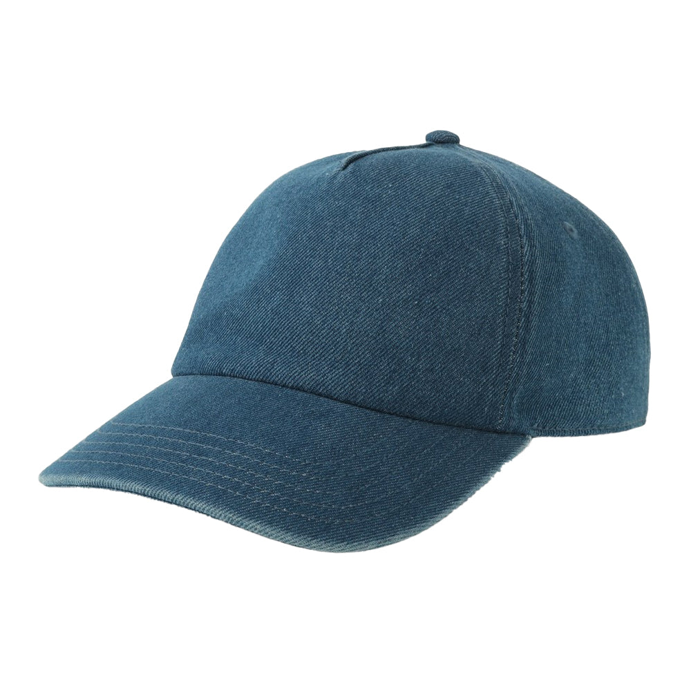 Denim - Front - Atlantis Unisex Adult 5 Panel Unstructured Cap