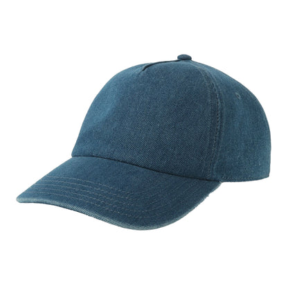 Denim - Front - Atlantis Unisex Adult 5 Panel Unstructured Cap